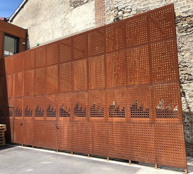 Façade acier corten-3 - mob